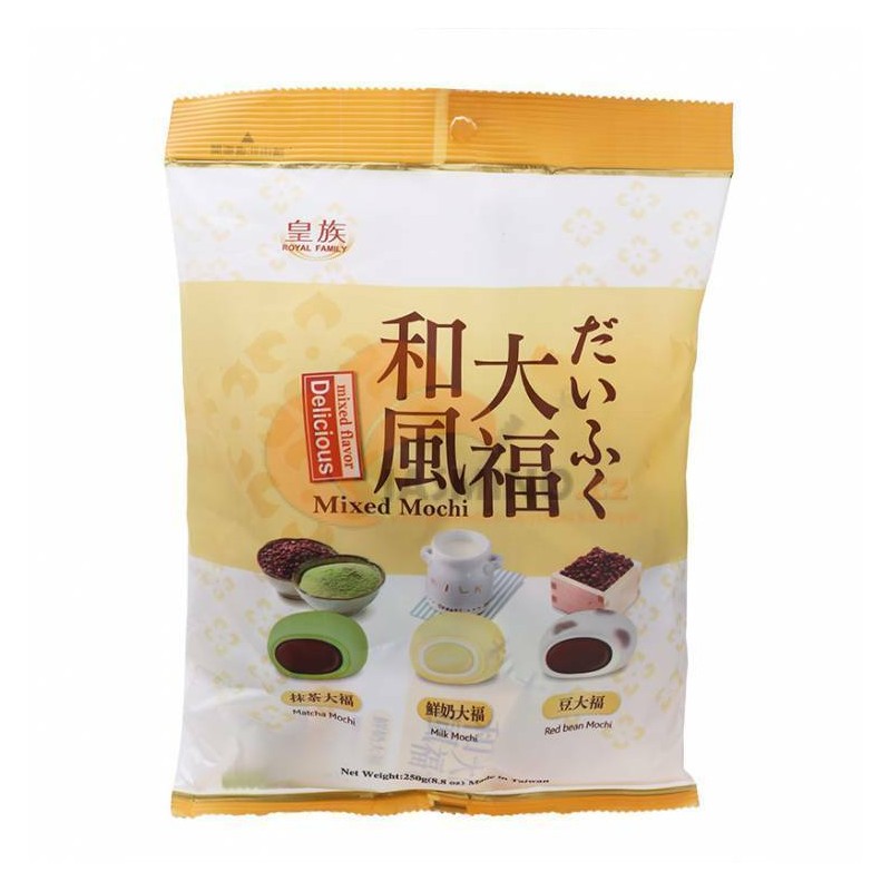 ROYAL FAMILY 3 PACK ROYAL FAMILY MIXED FLAVORS DELICIOUS MOCHI