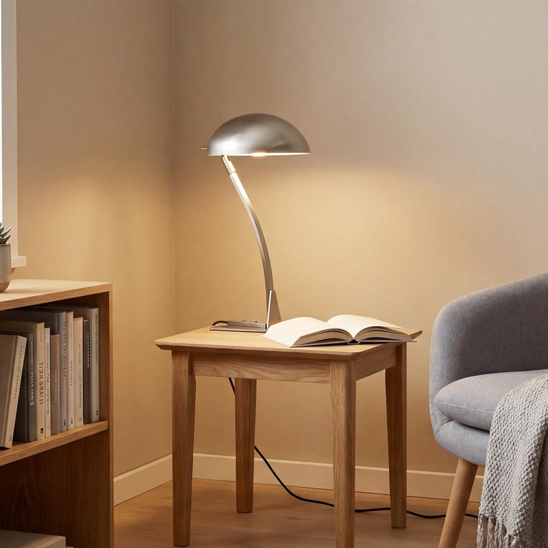 PSDSSHIIS 18.4" Metal Desk Lamp Modern Industrial Table Lamp, Adjustable