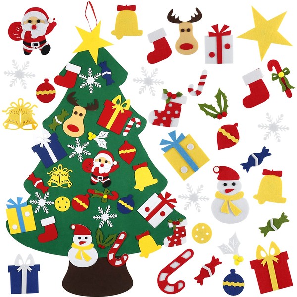 DIY Felt Christmas Tree, 3.2 FT Felt Christmas Tree for