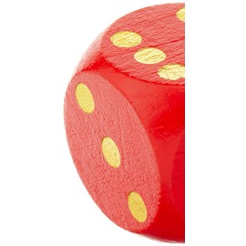 Tobar Extra Large Wooden Dice - 1 Colour Sent at Random