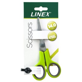 Linex Children's Scissors 14 cm Rounded Tips Rustproof Stainless Steel Apple Green
