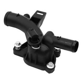 Nicear Thermostat Housing Coolant Flange Outlet for Vauxhall Corsa D/E Adam Astra J Meriva B 1.2 1.4L Engines (2010-2019) 2 Pin Connector (Part No. 25192985)