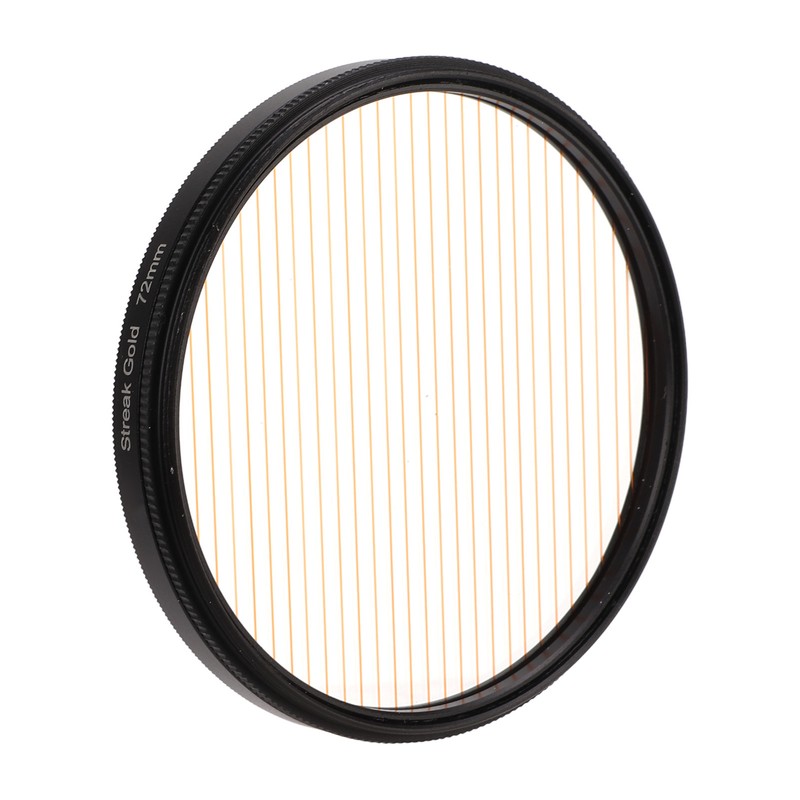 Gold Streak Digital Camera Lens Filter Antiscratch Optical Glass Aluminum