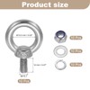 sourcing map Lifting Shoulder Eye Bolt M5 x 12 mm,