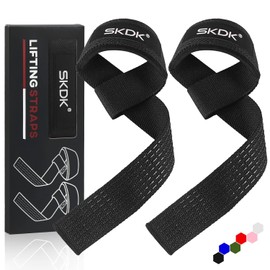 SKDK Correas de levantamiento de silicona antideslizante ,Straps Para Gym, Levantamiento de Pesas,muñequeras gym straps para gym mujer, hombres, levantamiento de pesas, culturismo, Xfit, entrenamiento de fuerza