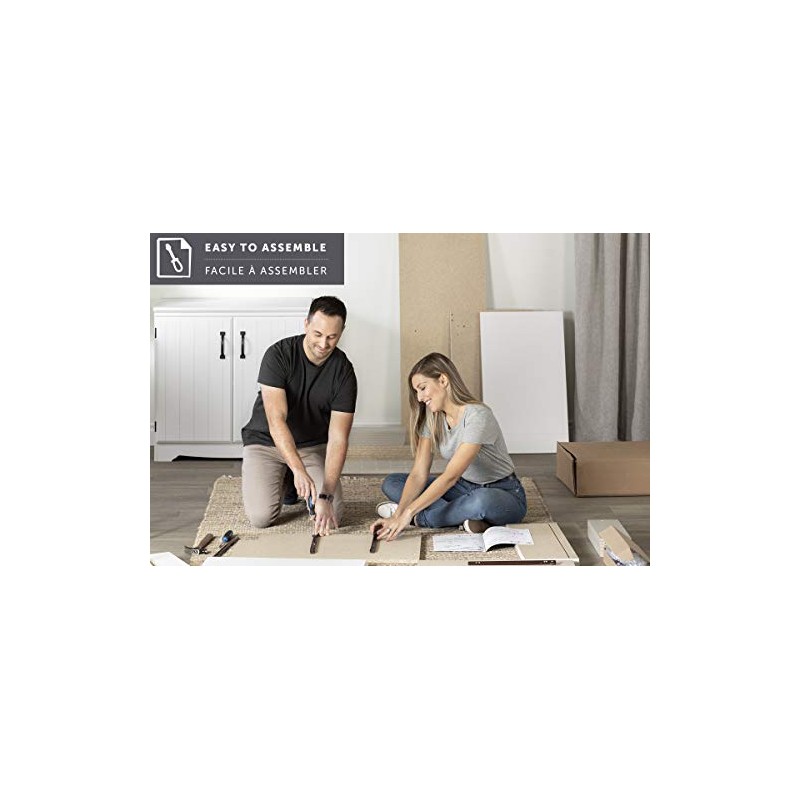 South Shore 9066060 Versa Weathered Oak 2-Drawer Nightstand