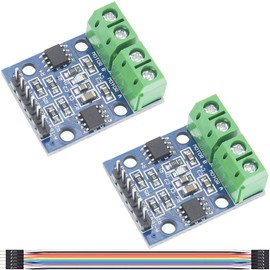 Youmile 2 pieces HG7881 800 mA dual DC motor driver controller board with DuPont cable for simultaneous drive of 2 DC motors or 1 4-wire 2-phase stepper motor