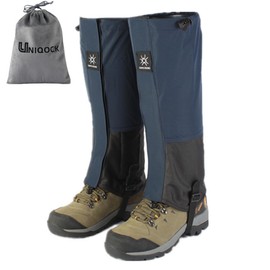 UNIQOCK Gaiters for Hiking Waterproof, Leg Gaiters with Upgraded Zipper Design, Lightweight Shoe Gaiters for Men Women, Dirt-Proof Ripstop Hiking Gaiters, Breathable Boot Gators for Hunting