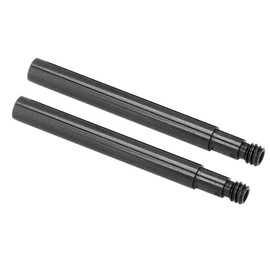 2Pcs Bike Presta Valve Extender, 60mm/2.4inch Bike Tire Valves Stem Caps Bicycle Aluminum Presta Valve Extender Inner Tyre Valves Extension Bicycle Inner Tube Tire Accessories (Black)
