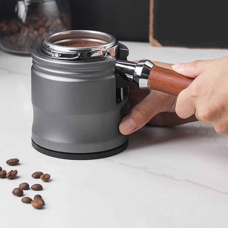 Coffee Portafilter Holder Adjustable Height Universal Easy To Install Round