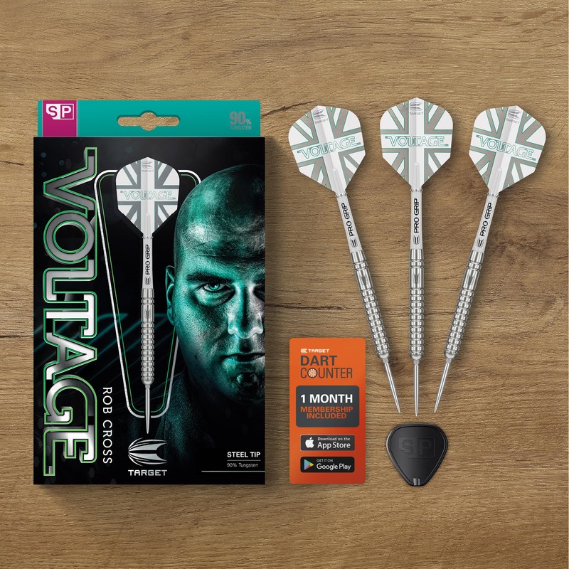TARGET Darts Rob Cross Generation 1 Steel Tip Darts, 90%