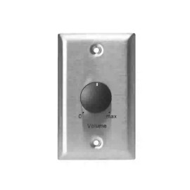 Lowell 50LVC, 50W Mono Volume Control w/ 1-Gang Stainless Steel Wall Plate
