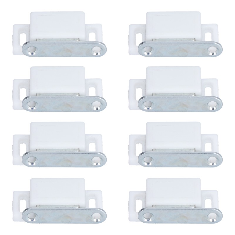 8 Set Stainless Steel Magnetic Door Catch Cupboard Closet Cabinet