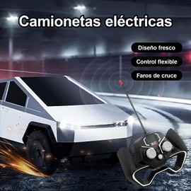 MBVBN Camión De Juguete para Niños，Camioneta RC de Juguete con Luces — Control Remoto Incluido，Regalos de Navidad y Cumpleaños para Niños y Niñas