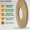 M & E Design Pre-Glued Veneer White Oak 7/8" x
