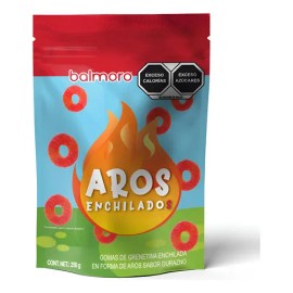 Gomitas Enchiladas Balmoro Aros Sabor Durazno 250 Gr