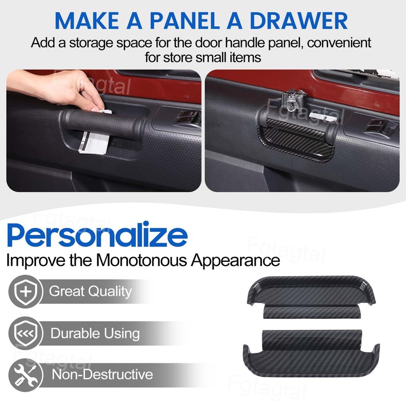 Side Door Storage Box Glove Organizer Tray Compatible with Toyota