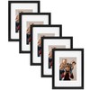 Golden State Art, 9X12 Black Photo Frame - Solid Wood