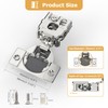 Furniware 60 Pieces 1 inch Overlay Soft Close Hinges for