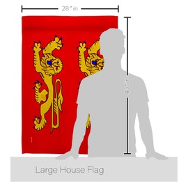 Americana Home & Garden Basse Normandie House Flag France Regions French Republic Western Europe Country Particular Area Decoration Banner Small Garden Yard Gift Double-Sided, Made in USA