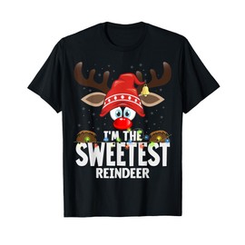 Christmas Matching I'm The Sweetest Reindeer T-Shirt