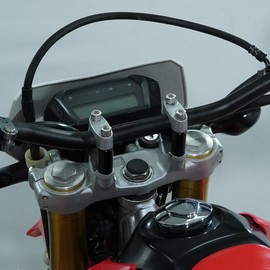 Xitomer 7/8'' Motorcycle ATV Dirt Bike HandleBar Risers Without Clamps, Fit For Grom MSX125 / CRF250L, Z125, DRZ400 /V-Strom, FZ16 TT-R230 (40mm(1 9/16''),black)