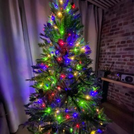 66Ft 200 LED Fairy Lights Plug in, Waterproof String Lights Outdoor 8 Modes Christmas Lights Bedroom Decor, Twinkle Lights for Girl's Room Garden Christmas Decorations(Multi-Color)