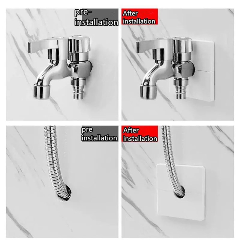 Wall Split Square Shower Arm Flange Escutcheon Plate Cover for
