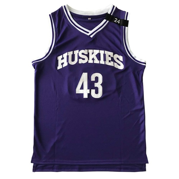 Kenny Tyler Shirts #43 K.Tyler Basketball Jersey (Purple, Large)