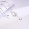 Zepmais Initial Stethoscope Necklace Women - 925 Sterling Silver Letter