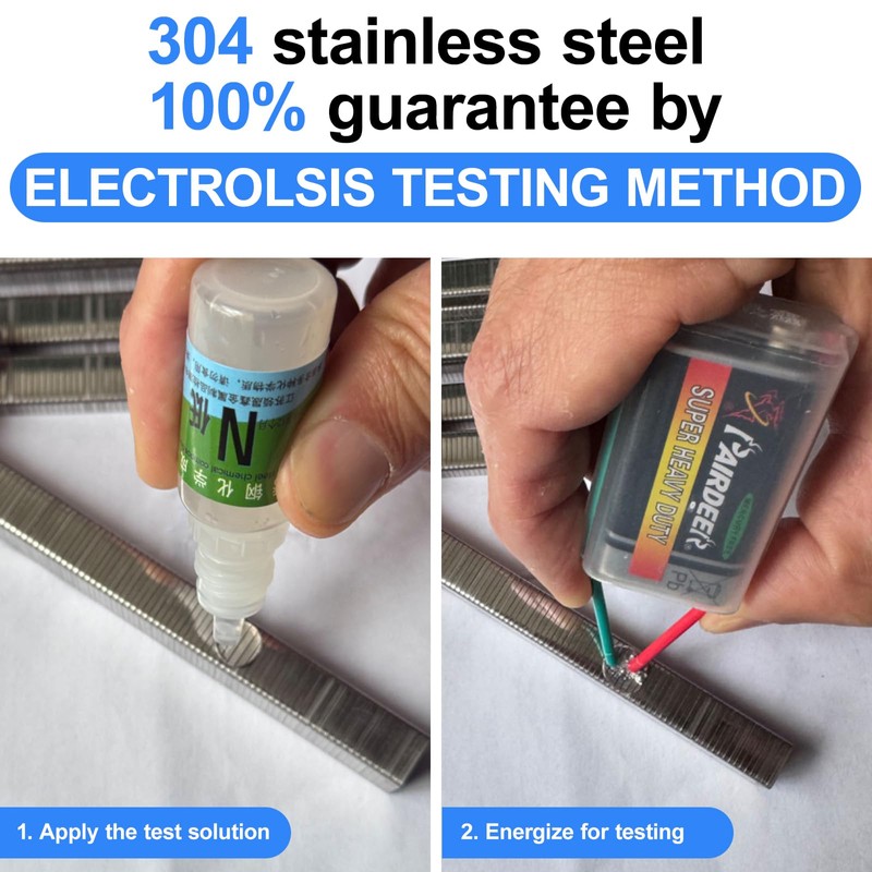 SimCos 20 Gauge 304 Stainless Steel T/50 Staples - 3/8"
