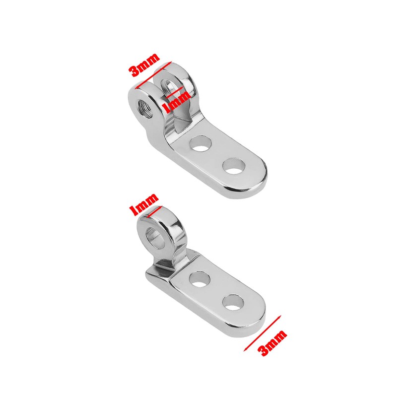 OTOTEC 4 Pairs Glasses Hinge Universal 3mm Glasses Temple Frame