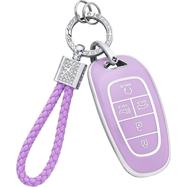 PIFOOG Key Fob Cover Fit for Hyundai Sonata Tucson Palisade