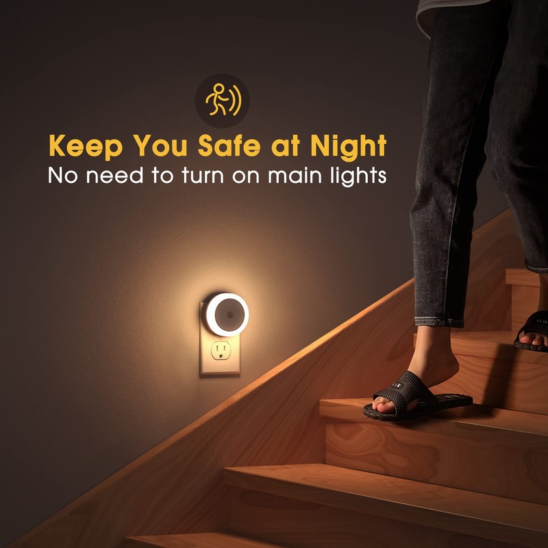 Briignite LED Baby Night Lights Plug into Wall [4Pack], Nightlight