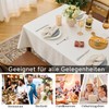 Simple&Opulence 140 x 200 cm Rectangular Tablecloth, 280 GSM Cotton