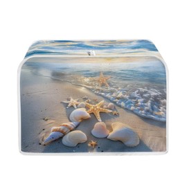 Baxinh Starfish Printed Toaster Cover - Dustproof, 4 Slice Oven Cover for Home
