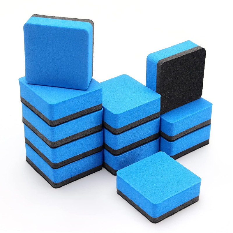Tamaki 12 Pack Magnetic Whiteboard Eraser, Dry Eraser Board Erasers,
