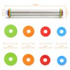 Rolling Pin with Thickness Rings, Fulimax 17" Adjustable Stainless Steel