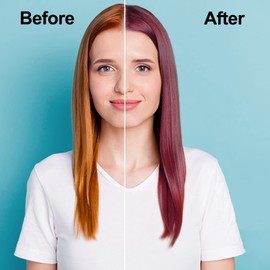 Agthyuve Deep Wine Red Hair Color Shampoo, 16.9 FL Oz, Semi-Permanent, Ammonia-Free, 30 Day Lasting, Gray Hair Coverage