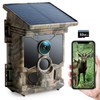CEYOMUR Solar Wildlife Camera 4K 30fps, 46MP Wildlife Camera WLAN