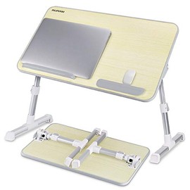 Laptop Bed Tray Table, Nearpow Adjustable Laptop Bed Stand, Portable Standing Table with Foldable Legs, Foldable Lap Tablet Table for Sofa Couch Floor - Medium Size