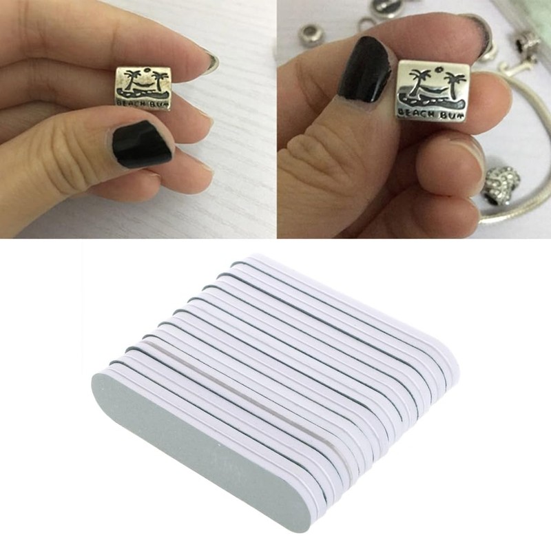 10 x Mini Jewelry Polishing Strips Nail Art Sanding Files