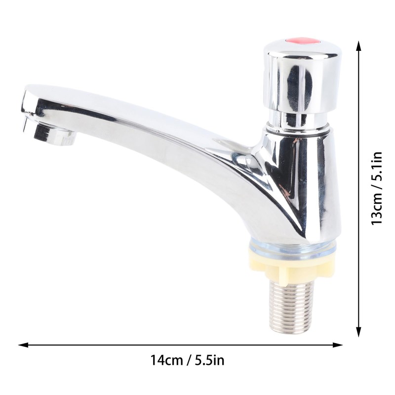 Rankomu Cold Water Tap Push Button Self-Closing for Guest Toilet