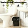 ToiULik 6 Pack Black Small Trash Can with 2 Roll