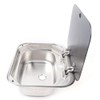 RV Sink, Stainless Steel Countertop Sink Basin with Faucet, Sink