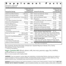 Rainbow Light Prenatal Multivitamin One + for Women | 60 Caplets | Essential Nutrition for Mom & Baby | Real Food Nutrients | Prenatal Botanical & Pro