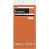 Solid Pumpkin Orange Rectangular Plastic Table Cover (137cm x 274cm)