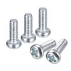 sourcing map #2-56x1/4" Pan Head Phillips Machine Screws, 50pcs Zinc