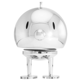 Hoptimist Bumble Bobble Figure & Lucky Charm, Scandinavian Decorative Figures for Living Room, Desk, Office, Office Decoration & Funny Small Gifts, 7.5 x 8.5 x 10.7 cm, Medium, Chrome