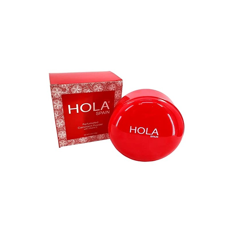 Hola España Skin Petal Body Talc Polvo y Puff 4